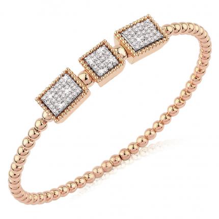 0.56 ct. Pırlanta Kelepçe Bileklik